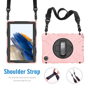 เคสแท็บเล็ต <span class=keywords><strong>Samsung</strong></span> Tab <span class=keywords><strong>A8</strong></span> 10.5 นิ้ว รุ่น SM-X200 SM-X205 พร้อมสายคล้องมือหมุนได้ 360 องศา ที่วางปากกา กันกระแทก และกันลื่น - Product Image 4