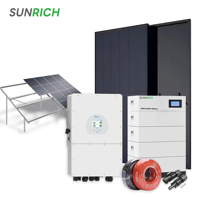 25 Years Warranty Complete Kits 10KW Hybrid Solar Energy System 10KW 15KW 20KW 30KW with 10kwh 15kwh Storage System