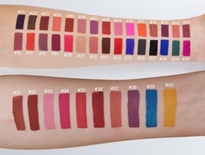 Lipstik <span class=keywords><strong>Matte</strong></span> Cair Tahan Air, Lipstik <span class=keywords><strong>Matte</strong></span> Cair Tahan Lama Merah Beludru Cokelat - Product Image 5
