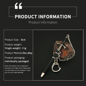 Llavero de Juego de Tronos Realista Llavero de Espada Llavero de Metal 3D de Dragón de Juego de Tronos - Product Image 2