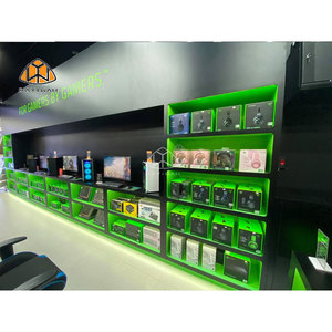 Progettazione di negozi di giochi negozi di riparazione di Computer tavolo da banco per <span class=keywords><strong>negozio</strong></span> Design di espositori per Showroom di Laptop in legno - Product Image 1