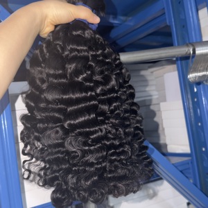 <span class=keywords><strong>Extensions</strong></span> de cheveux humains de haute qualité, ondulées, en vrac, pour coiffures quotidiennes et usage en salon de beauté - Product Image 4