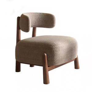 Sillón Individual Minimalista Moderno, Tapizado, de Madera Maciza, para Sala de Estar, Mueble de Descanso, Como se Conoce Bien, de Estilo Contemporáneo - Product Image 6