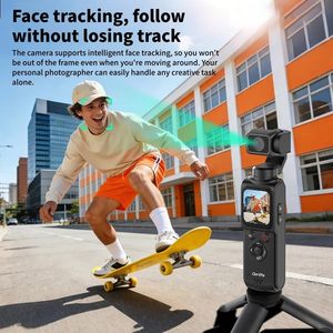 Caméra de vlogging haut de gamme CMOS 4K/60fps, caméra de poche 3/4 axes avec stabilisateur de cardan, suivi de visage et d'objet, caméra vidéo numérique - Product Image 2