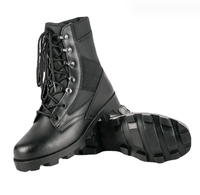Chaussures de combat respirantes en daim TSB910, bottes à semelle en caoutchouc SIWAR FARDC, cuir noir résistant à l'usure, entraînement en jungle, modèle CN GUA