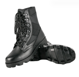 Botas de Combate Transpirables de Gamuza TSB910 SIWAR FARDC con Suela de Goma, Botas de Cuero Negro Resistentes al Desgaste y Transpirables para Entrenamiento en la Selva - Product Image 3