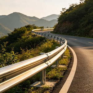 Barriera Antiurto per Autostrade in Acciaio Zincato, Guardrail a Sezione W per Progetti di Costruzione Stradale Comunale - Product Image 2