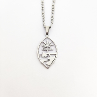 Guam Bijoux Colliers pour Femmes Island Guam Colliers Bijoux plaqués or 18K Collier Palm