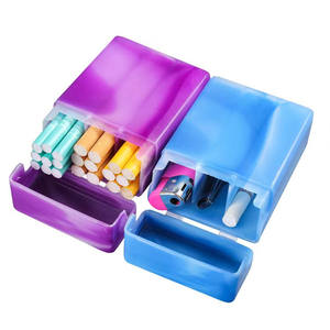 Boîte à cigarettes en plastique Portable étanche à l'humidité Accessoires pour fumeurs boîte à cigarettes en plastique acrylique personnalisé cigarette en gros - Product Image 1