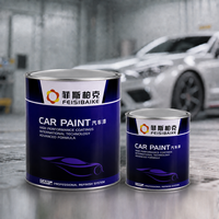 FEISIBAIKE Solution de retouche de carrosserie automobile Peinture acrylique en spray 1K Argent pour voitures particulières Marché secondaire automobile mondial