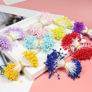 Mezcla <span class=keywords><strong>de</strong></span> colores perla cabezas dobles hecho a mano <span class=keywords><strong>flor</strong></span> estambre <span class=keywords><strong>flor</strong></span> estambres <span class=keywords><strong>pistilo</strong></span> Artificial perlado Floral polen estambre Decoración - Product Image 1