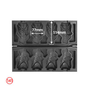 Nouvelle gaufrière multifonctionnelle en acier inoxydable, 8 trous, en forme d'œuf, four commercial, contrôle automatique de la température - Product Image 4