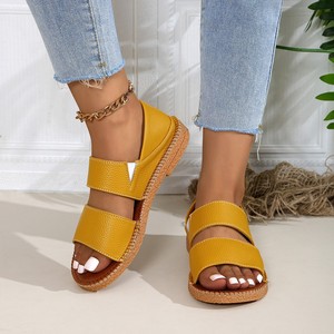 Sandali Estivi da Spiaggia per Donna, Vendita Diretta dalla Fabbrica, Impermeabili, Alla Moda, Comodi, Antiscivolo, Suola Morbida, Modello Piatto - Product Image 3