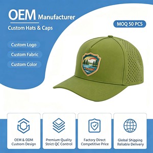 <b>Waterproof</b> Cap Rubber Patch Fitted <b>Hats</b> With Custom logo - Product Image 1
