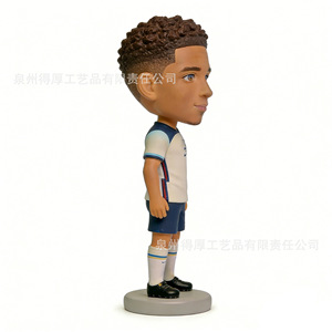 Figura de Jugador de Fútbol Personalizada, Recuerdo para Fanáticos, Resina, Color Blanco Marfil, BHJ-088 - Product Image 3
