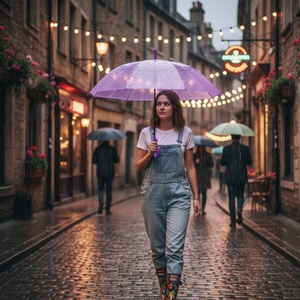 Women's Modern Clear Bubble Shape Transparent Straight Advertising <b>Umbrella</b> 90cm Diameter Semi-<b>Automatic</b> Open Design Business - Product Image 5