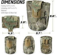 Poche tactique de combat Molle de qualité supérieure avec cordon de serrage, grande poche pour magazine ATAGS FG, poche de combat pour chien, poche de décharge tactique