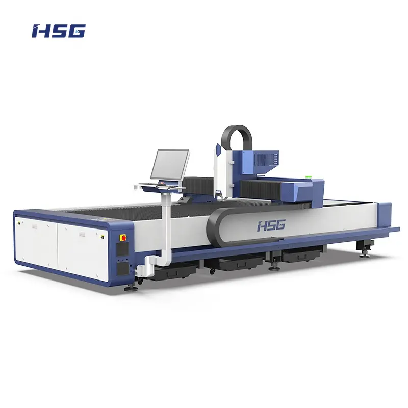 Machines de découpe laser à fibre de carbone HSG Laser 3kw pour aluminium 4mm ss 5mm 8mm ms 10mm