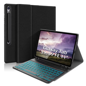 Đối với Samsung Galaxy Tab S9/FE 11 inch có thể tháo rời từ PU da bàn phím trường hợp không dây trẻ em bằng chứng trường hợp máy tính bảng với chủ - Product Image 1