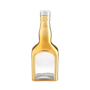 Customized 50ml Miniature Alcohol Glass Bottle Translation for Vodka, Gin, Whisky