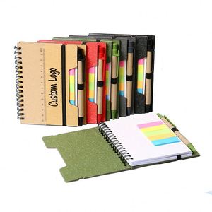 Portable Promotional Notebook Eco-friendly Hardcover Spiral Binding Loose-leaf Combination Note Pad Diary <b>Journal</b> Paper Cover - Product Image 1