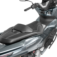 Selle de moto en cuir confortable noire ventilée, coussin de siège imperméable pour voiture et moto pour 25PCX160