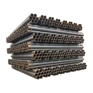 BS1387 Light / Medium grade Black tubes hot rolled ERW welded round steel pipe