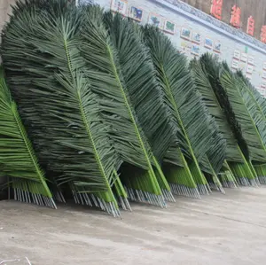 120 180 200cm लंबी यूवी सबूत कृत्रिम फर्न कृत्रिम सूखे हथेली नारियल के पेड़ के पत्ते कृत्रिम