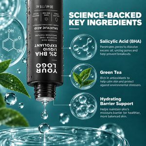 Best-Selling Clears Skin Unclogs Pores Reduces Blackheads Soothes Sensitive Redness Brightens Dull Skin Travel Size 2% BHA Toner - Product Image 4