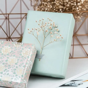 Custom Floral <b>Pattern</b> Art <b>Paper</b> Roll 100GSM PE Coated Double-Sided Eco-Friendly Recyclable Digital Printing Wood Packaging <b>Paper</b> - Product Image 3