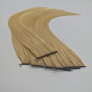 Nouvelle invention facile à utiliser 8D 10D plume pointe <span class=keywords><strong>Extension</strong></span> de cheveux avec 100% cuticule complète cheveux chinois lâche vague profonde Nano anneau boucle - Product Image 6