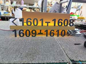 لافتة ترحيب للفنادق من الفولاذ المقاوم للصدأ مع تصميم مجاني وحل شامل للافتات الاستقبال الأمامية للفنادق - Product Image 2