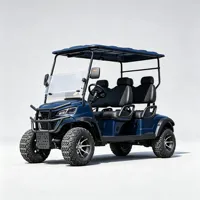 Voiturette de golf électrique de luxe 4 places au lithium, sièges et couleurs personnalisables, vente en gros usine pour complexes hôteliers et quartiers