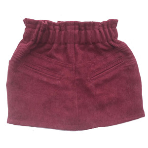 कपास कॉर्डडोरो बेबी गर्ल बच्चों के बच्चे बच्चे उच्च कमर वाले इलास्टिक कॉर्ड स्कर्ट - Product Image 6