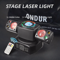 Barre de lumière à effets de scène 50W avec télécommande, projecteur LED RGBW à tête mobile, idéal pour discothèques, bars, théâtres, mariages, éclairage de scène