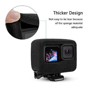 Kính chắn gió nhà ở khung bọt trường hợp Đối với GoPro anh hùng 9 10 11 gió muff Bìa video giảm tiếng ồn hành động máy ảnh accessor - Product Image 5