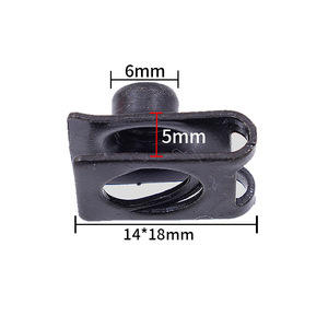 Clip de sujeción automático tipo U, soporte metálico para montaje de matrícula, reparación y reemplazo - Product Image 2