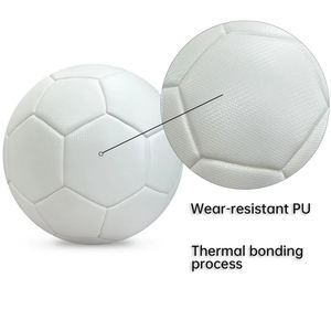 Balón de Fútbol TOPTONS de Alta Calidad en Cuero PU, Nuevo, Personalizable con Logotipo, Talla 4/5, Blanco, para Partidos de Fútbol - Product Image 3