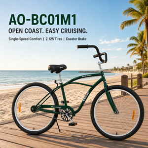 <b>Cheap</b> Single Speed Steel Lowrider Beach Cruiser Bike with Full Shockproof Frame and 20" Wheels / Wholesale City Bike - Product Image 1