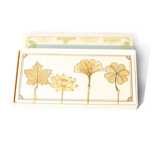 Harga pabrik kreatif daun logam berongga pembatas buku pembuluh Lotus daun Maple rumbai hadiah Hari Guru Siswa - Product Image 6