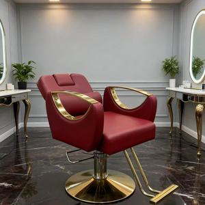 Silla de Barbero Giratoria y Ajustable en Altura de Alta Calidad - Product Image 1