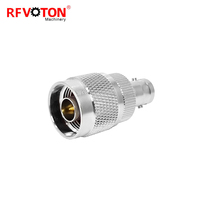 Adaptateur RFVOTON en laiton, prise mâle droite vers prise femelle BNC, adaptateur coaxial RF