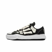 Chaussures en toile tendance à semelle effet fondu pour hommes et femmes, baskets épaisses à motif imprimé os, chaussures de couple rétro vintage pour le marché européen