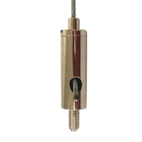 Kit de câbles en laiton avec pinces de serrage pour câbles, luminaires suspendus, accessoires de plafond, pinces de serrage pour câbles en aluminium