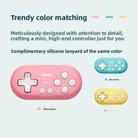 Manette de jeu sans fil 8Bitdo Zero 2 pour Switch/Windows/Android/macOS/Steam/Respeberry Pi Mini Controller Joystick 80EJ