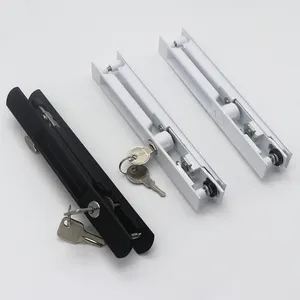 Accessoires pour portes en aluminium Serrure de porte en aluminium à vantail latéral unique Serrure de fenêtre coulissante