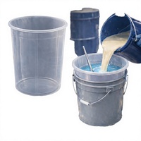 Doublure de seau à peinture jetable transparente personnalisée de 5 gallons, barrière antistatique pour emballage industriel PP+PE
