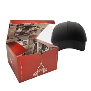 Kunden spezifische Versand kartons mit Logo-Geschenk boxen für die Geschenk verpackung der Fedora-Hutschachtel