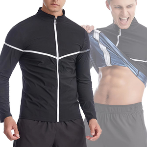 Giacca da uomo per <span class=keywords><strong>Sauna</strong></span> snellente sudore tuta da Yoga per <span class=keywords><strong>Sauna</strong></span> sudorazione vestiti Fitness manica lunga Shapewear da allenamento