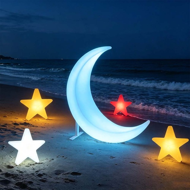 Modern Wall Decoration LED Moon Lamp 16 Colors APP Control Waterproof Solar USB Charging Night Light for Wedding Party Bedroom